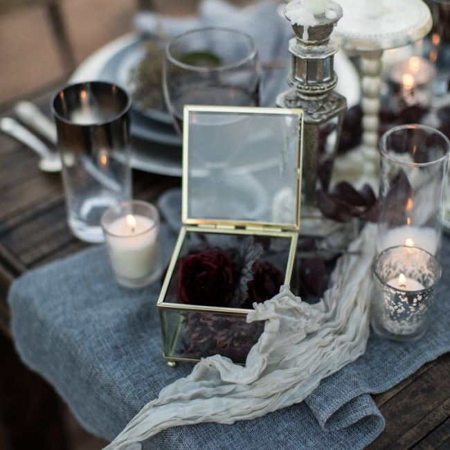 Gold/Glass Container,  Votives, Candlesticks