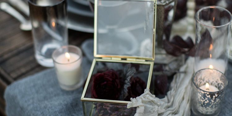 Gold/Glass Container, Votives, Candlesticks