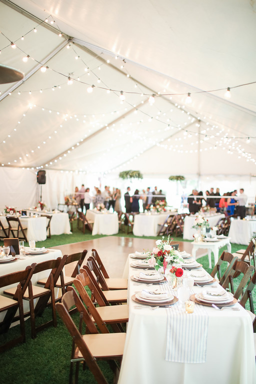 Party rental tents discount tables and chairs