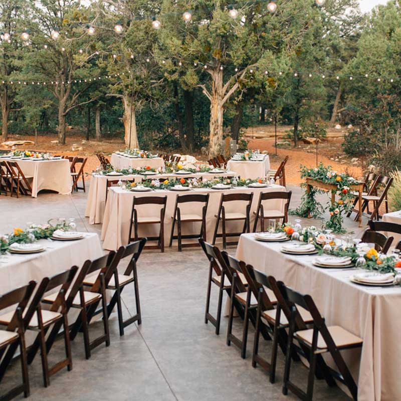 Wedding table chair rentals sale