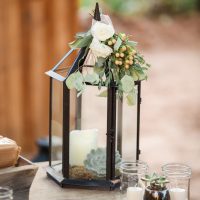 Black Hexagon Lantern