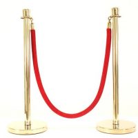 Gold Stanchions & Red Rope