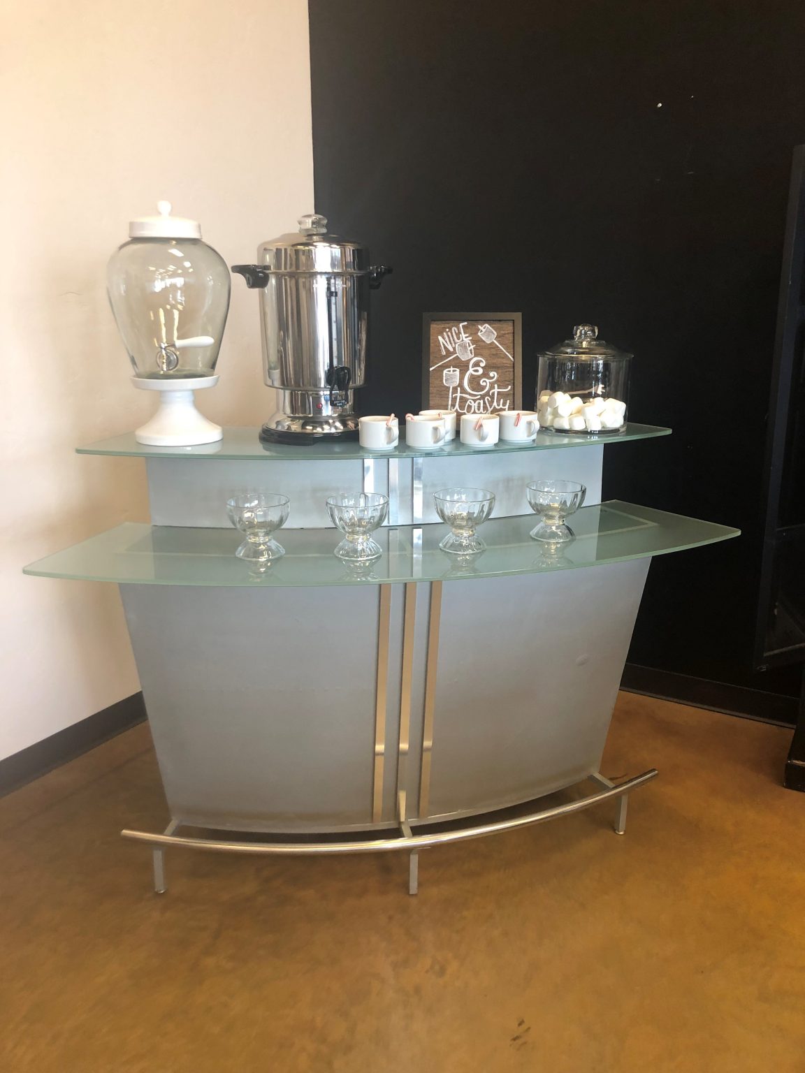 Modern Chrome Bar St. Party Rentals