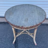 Wicker Accent Orange End Table - Image 2