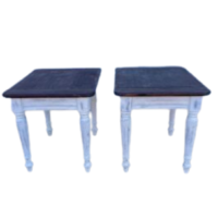 Wood Shabby Chic End Table