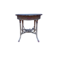 Wicker Accent Orange End Table