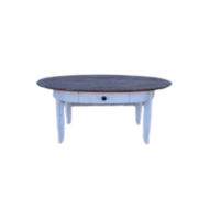 Wood Oval Coffee Table