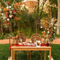 Copper Metal Geometric Backdrop