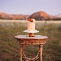 Wicker Cake Table